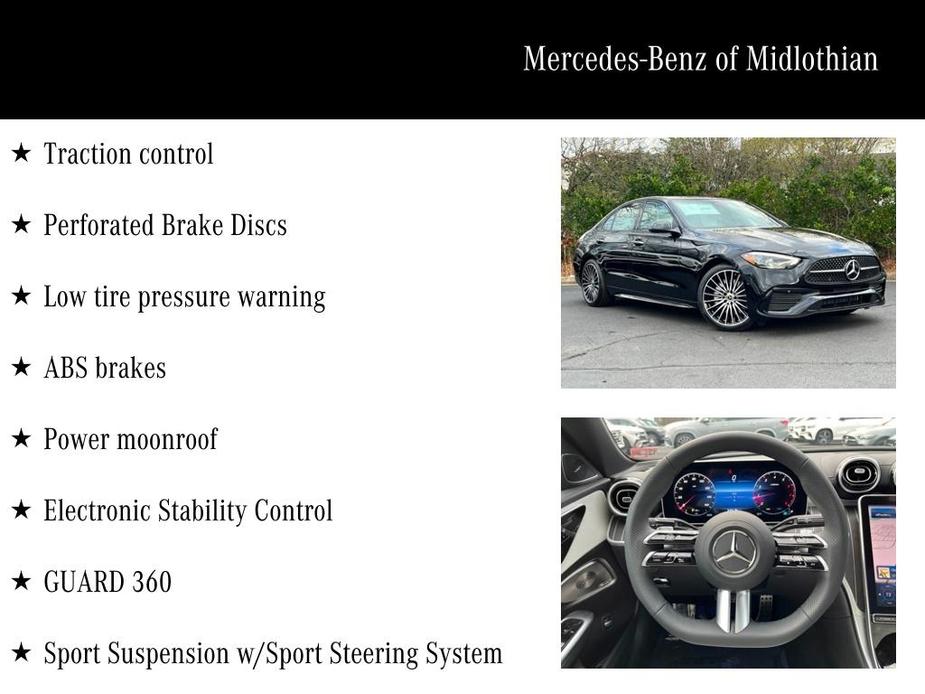 used 2024 Mercedes-Benz C-Class car, priced at $52,150