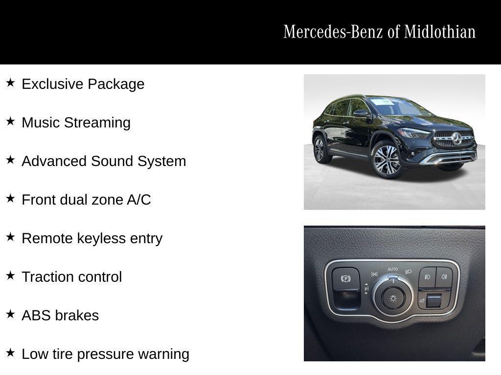 used 2025 Mercedes-Benz GLA 250 car, priced at $50,575
