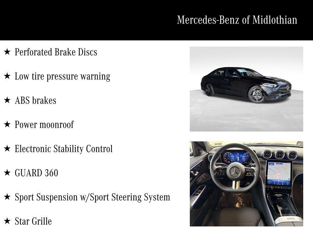 used 2025 Mercedes-Benz C-Class car, priced at $52,500