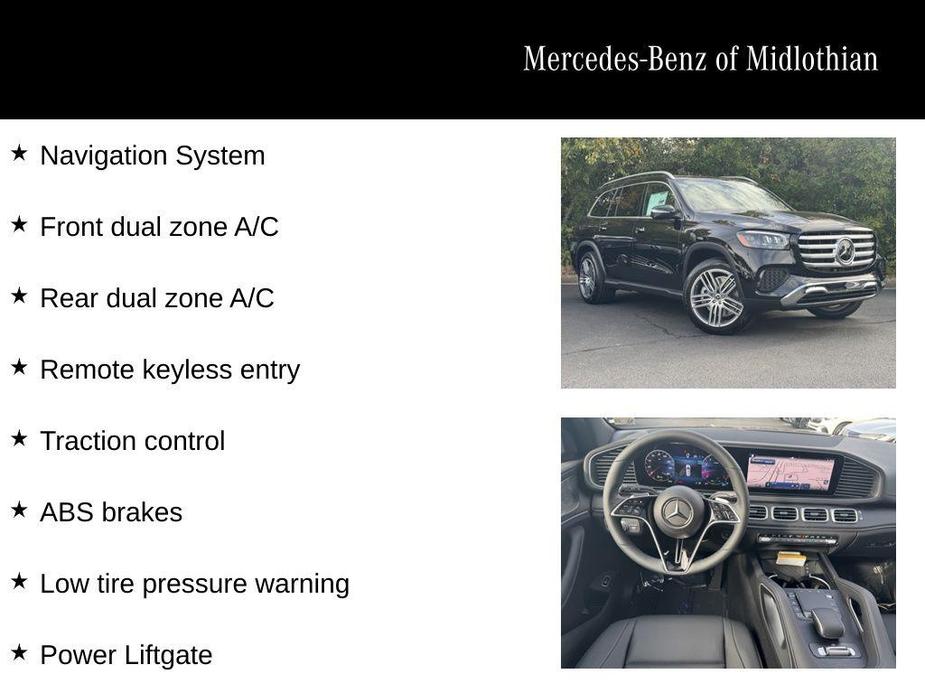 new 2025 Mercedes-Benz GLS 450 car, priced at $91,945