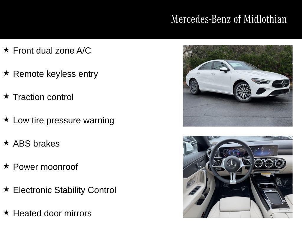 used 2025 Mercedes-Benz CLA 250 car, priced at $48,695