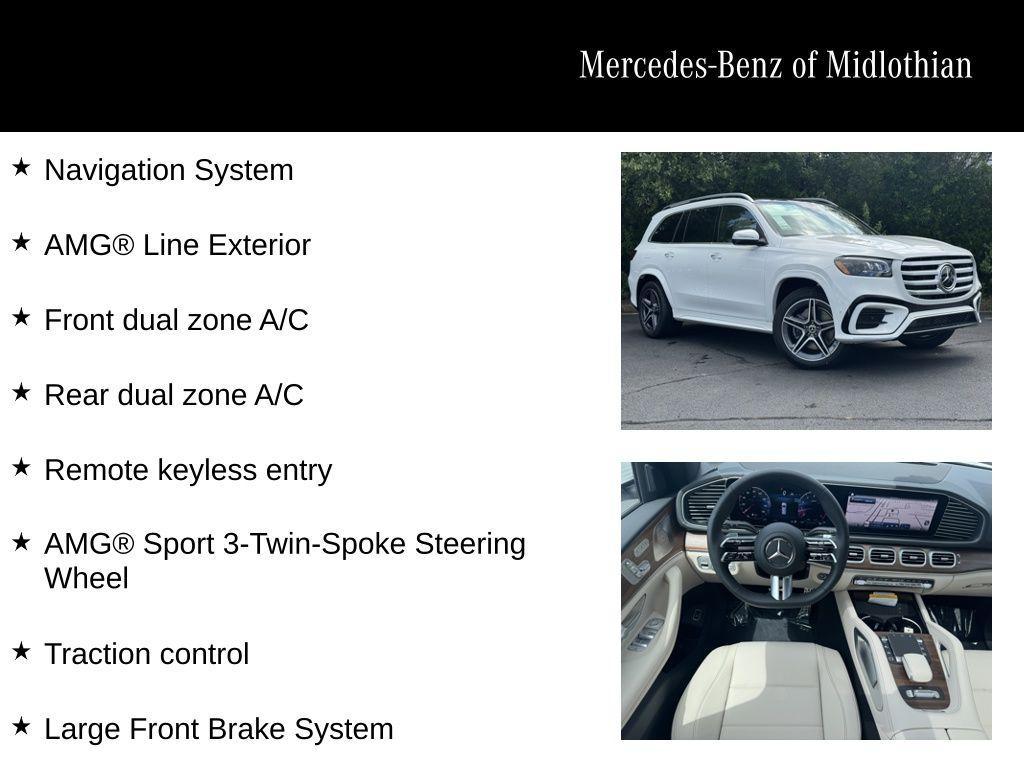 new 2025 Mercedes-Benz GLS 450 car, priced at $96,080