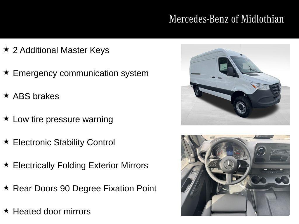 new 2025 Mercedes-Benz Sprinter 2500 car, priced at $69,571