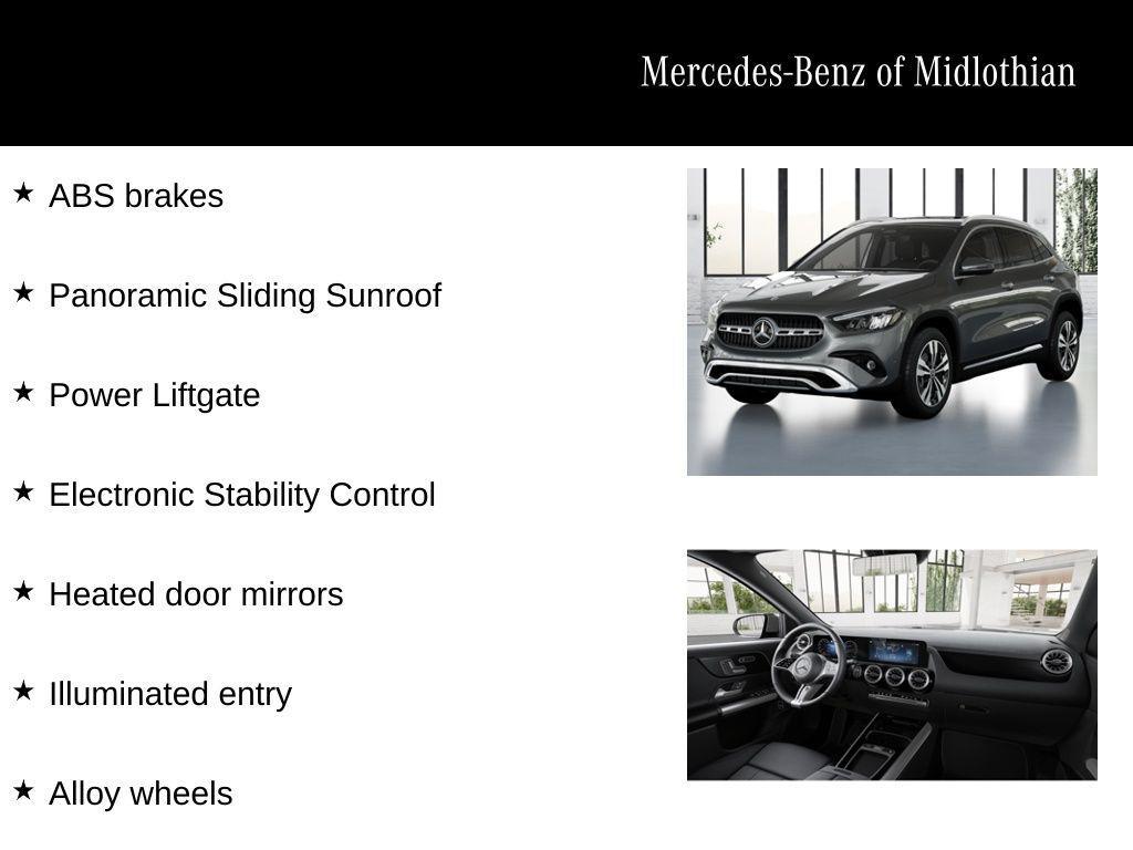 new 2026 Mercedes-Benz GLA 250 car, priced at $49,910