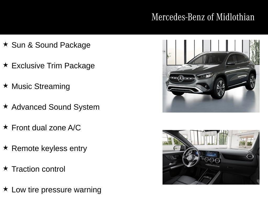 new 2026 Mercedes-Benz GLA 250 car, priced at $49,910