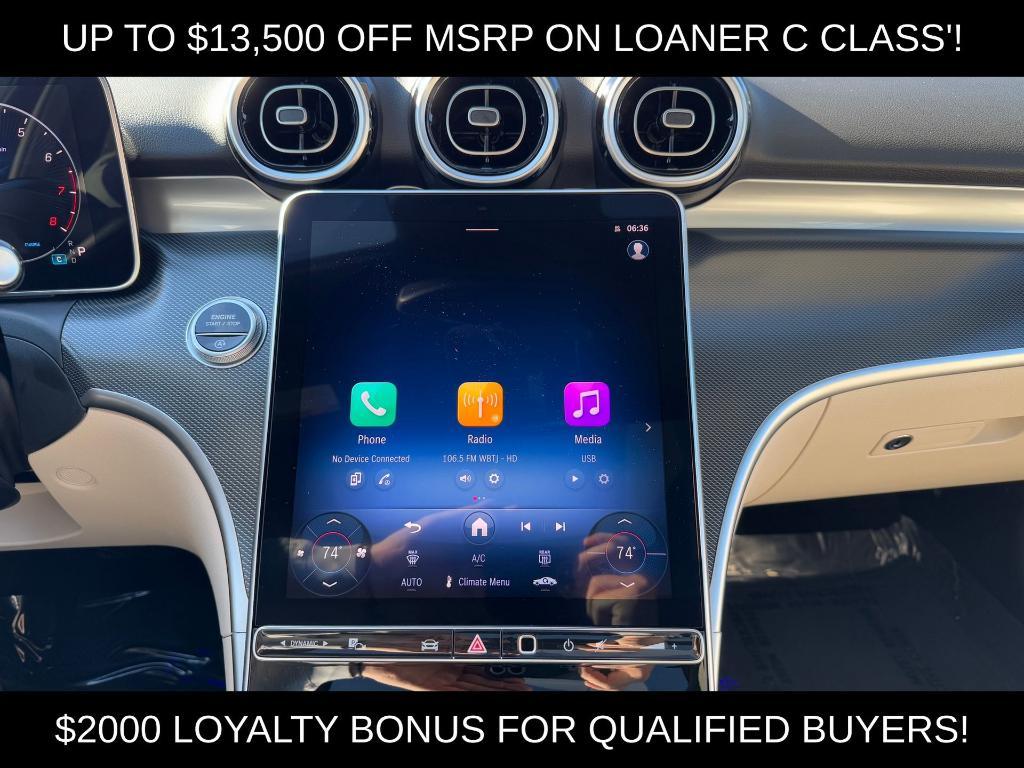 used 2025 Mercedes-Benz C-Class car, priced at $47,500