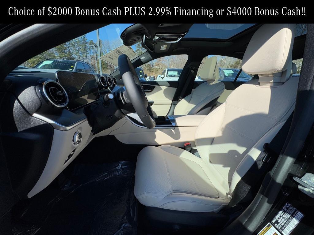 new 2025 Mercedes-Benz C-Class car, priced at $53,050