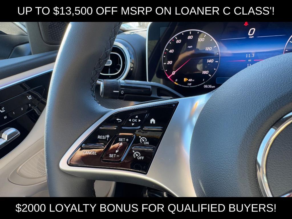 used 2025 Mercedes-Benz C-Class car, priced at $47,500