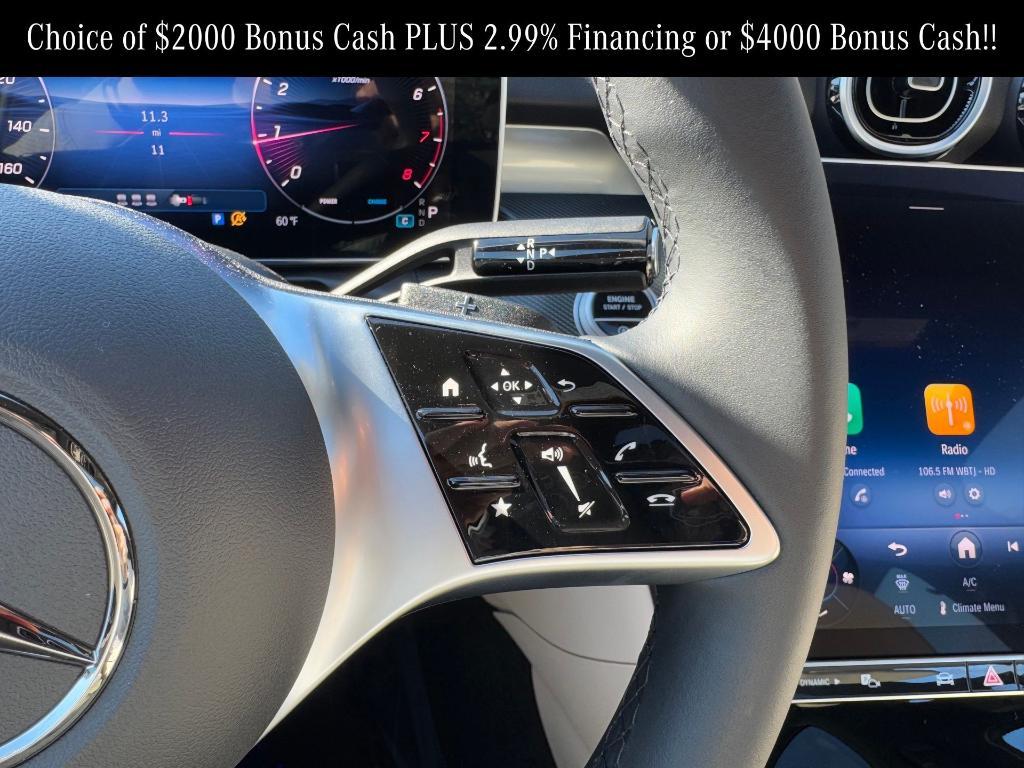 new 2025 Mercedes-Benz C-Class car, priced at $53,050