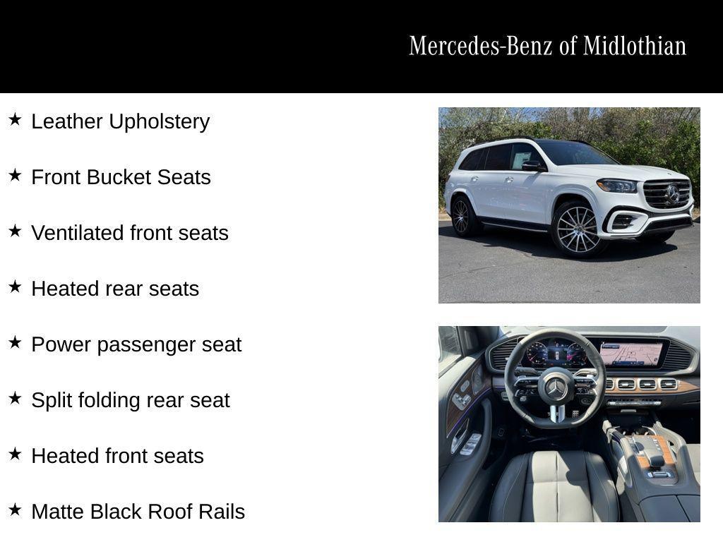 new 2025 Mercedes-Benz GLS 580 car, priced at $122,830