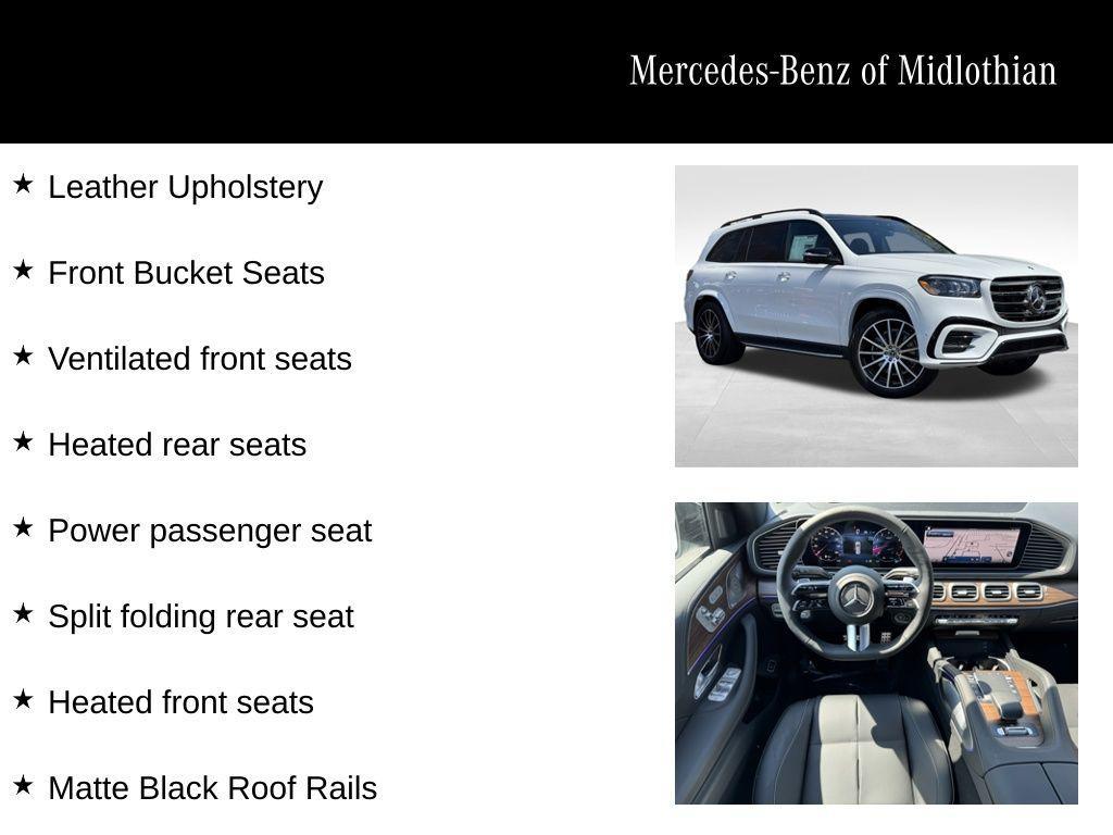 new 2025 Mercedes-Benz GLS 580 car, priced at $121,680