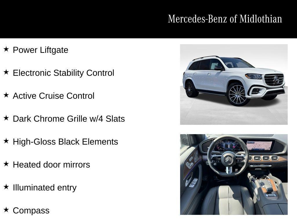 new 2025 Mercedes-Benz GLS 580 car, priced at $121,680