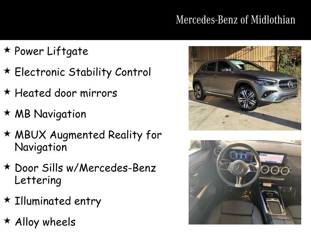 new 2025 Mercedes-Benz GLA 250 car, priced at $51,495