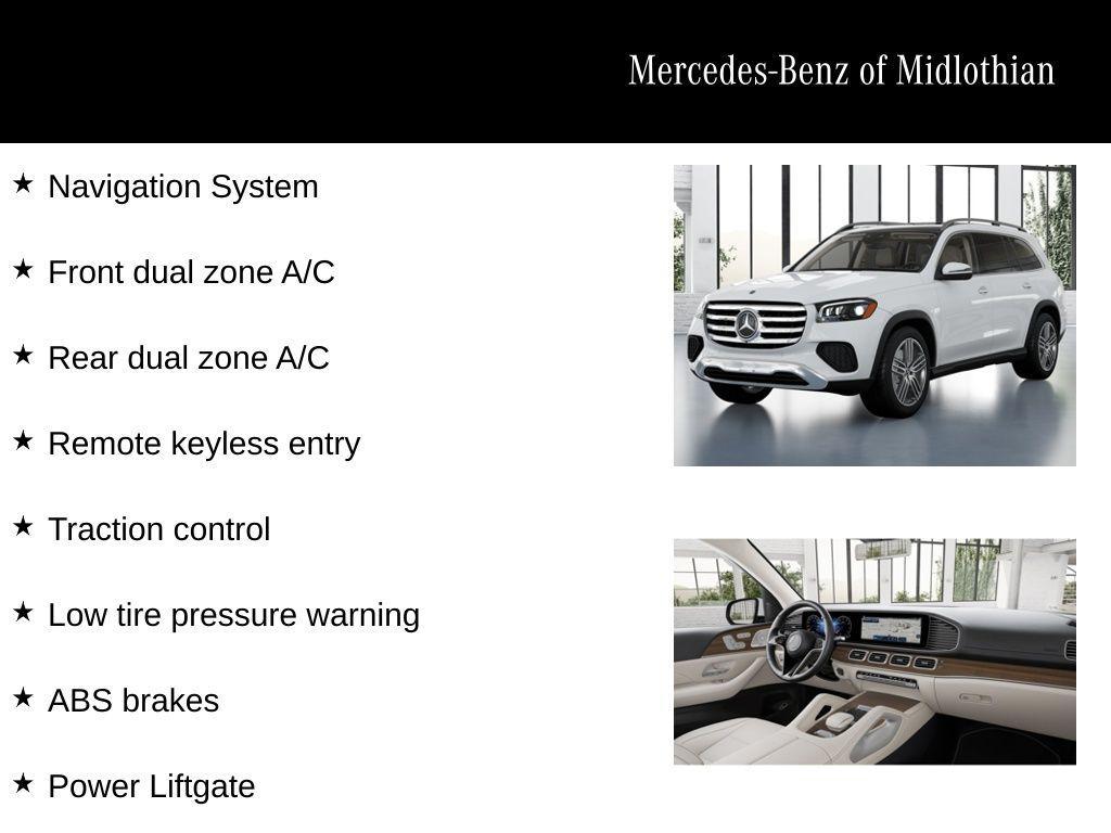 new 2025 Mercedes-Benz GLS 450 car, priced at $91,580