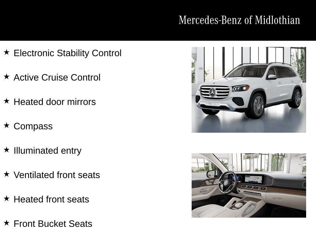 new 2025 Mercedes-Benz GLS 450 car, priced at $91,580