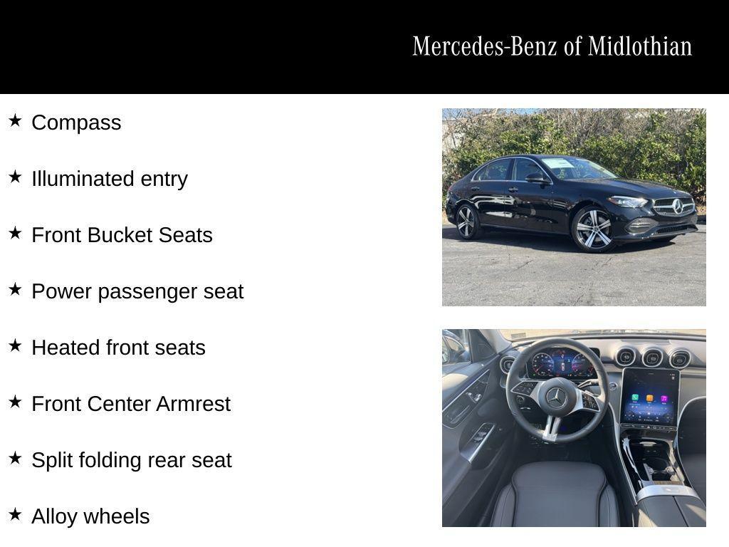 new 2025 Mercedes-Benz C-Class car, priced at $45,050