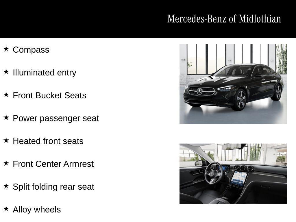 new 2025 Mercedes-Benz C-Class car, priced at $43,888