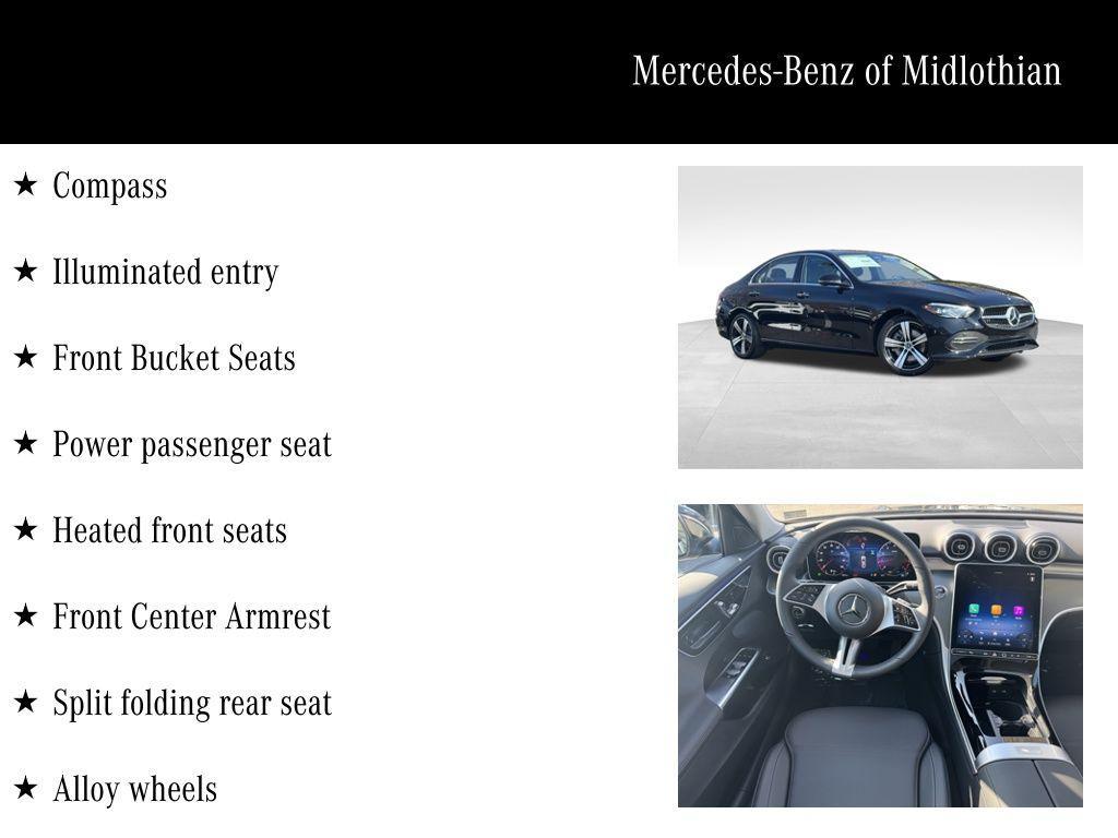 used 2025 Mercedes-Benz C-Class car, priced at $52,050