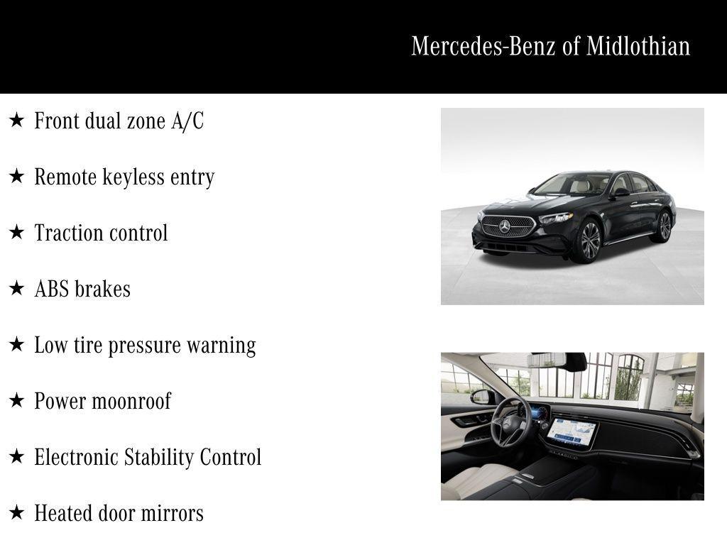 new 2026 Mercedes-Benz E-Class car, priced at $71,305
