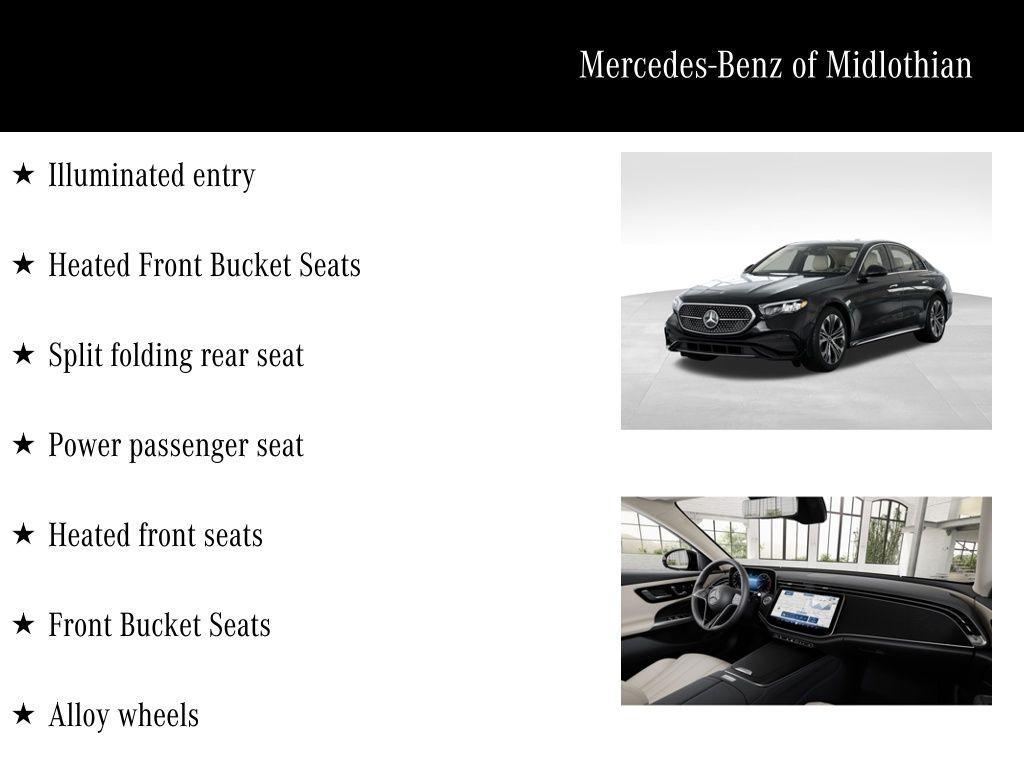 new 2026 Mercedes-Benz E-Class car, priced at $71,305