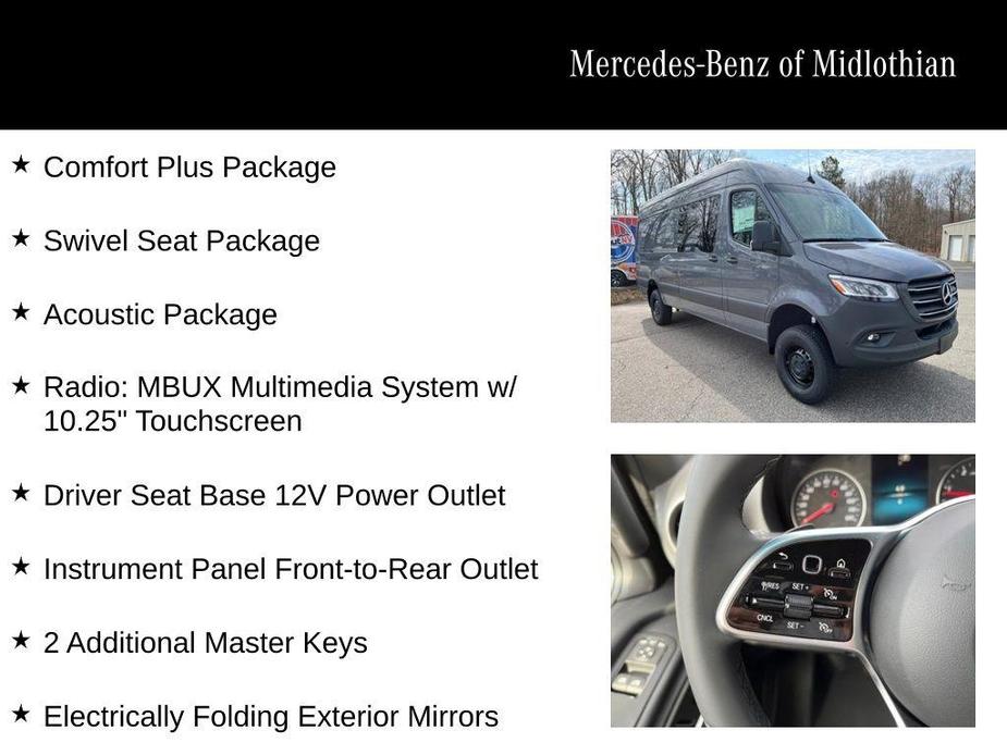 new 2024 Mercedes-Benz Sprinter 2500 car, priced at $79,628