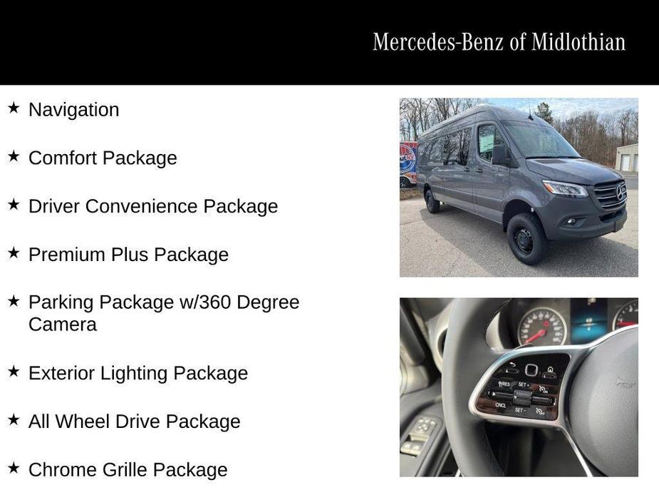 new 2024 Mercedes-Benz Sprinter 2500 car, priced at $79,628