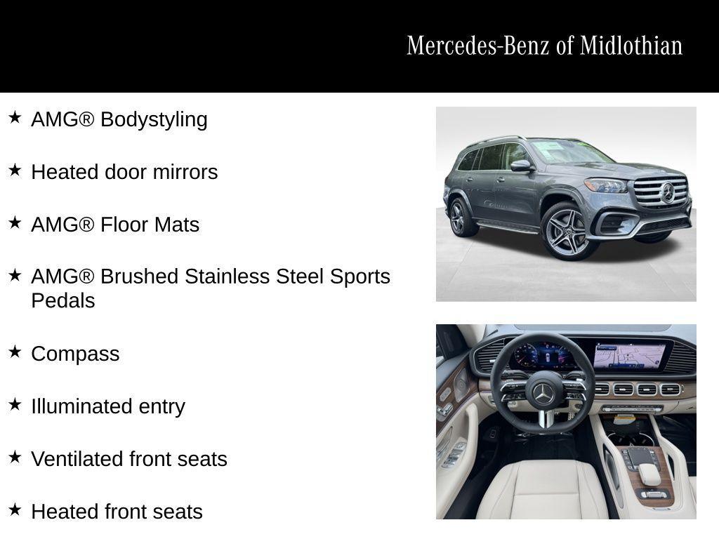 new 2025 Mercedes-Benz GLS 450 car, priced at $95,685