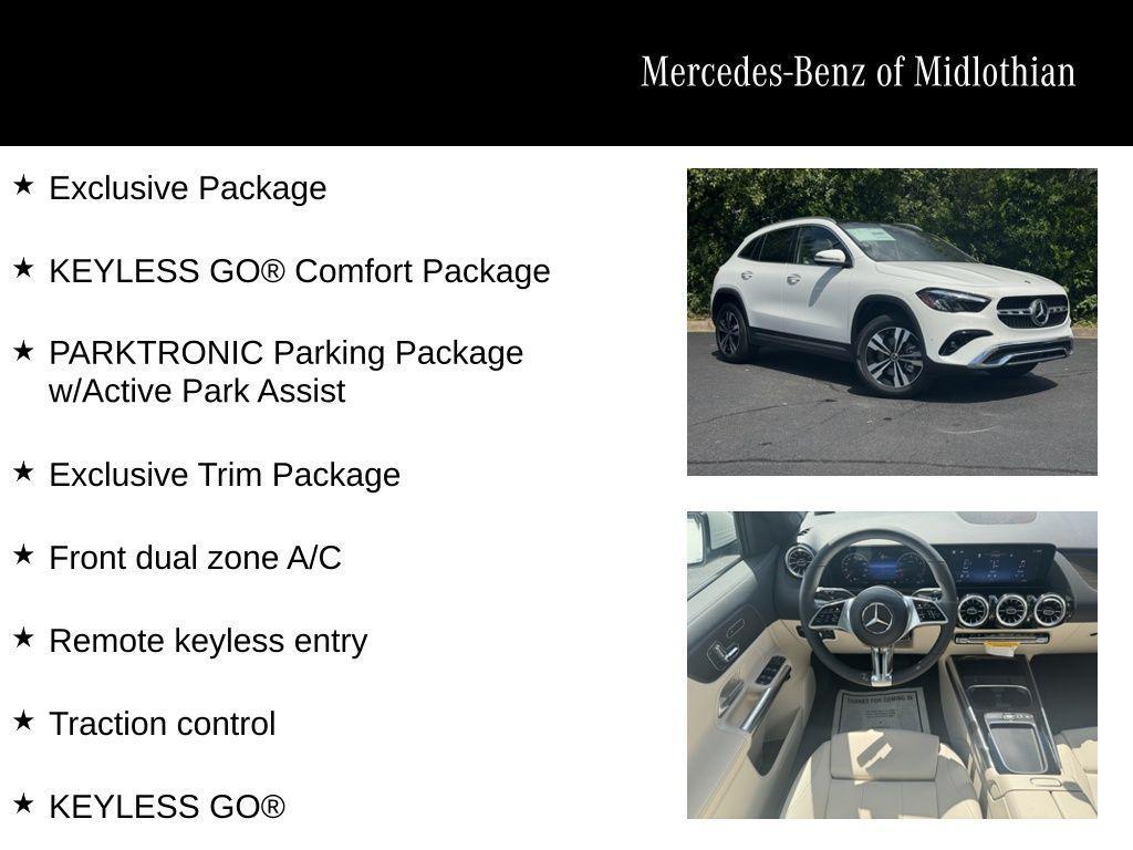 new 2026 Mercedes-Benz GLA 250 car, priced at $49,610