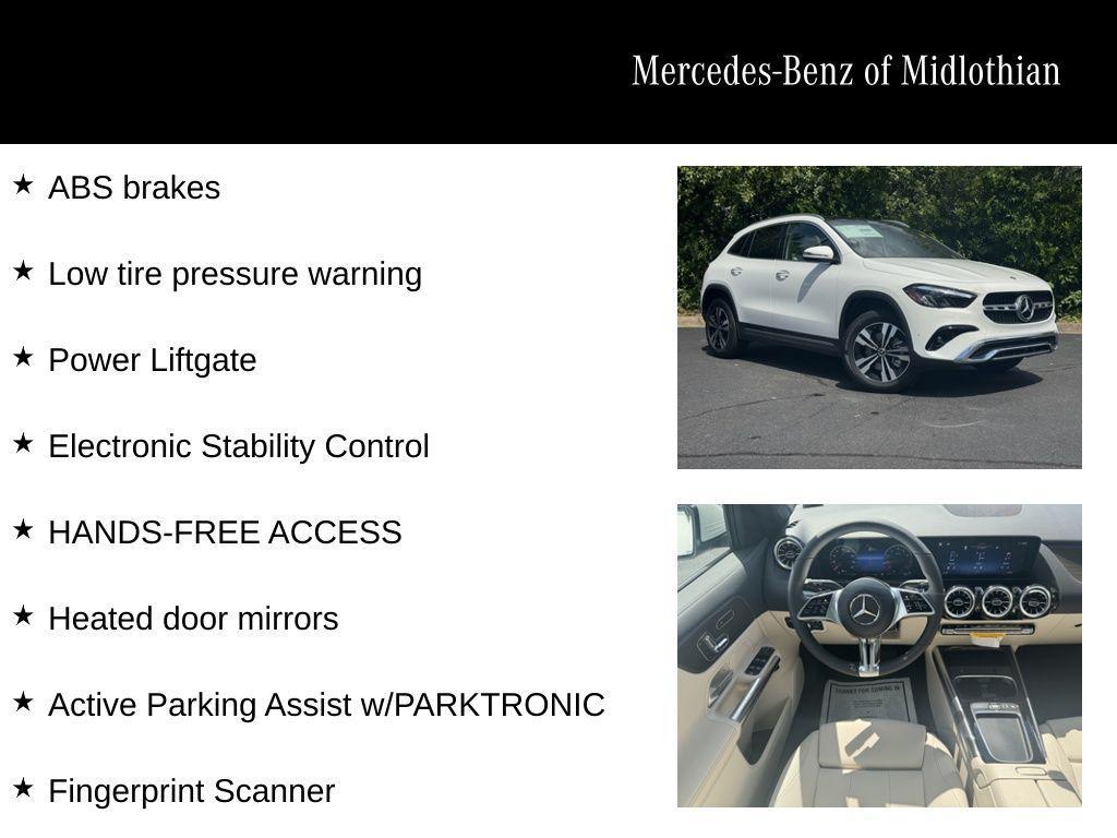 new 2026 Mercedes-Benz GLA 250 car, priced at $49,610