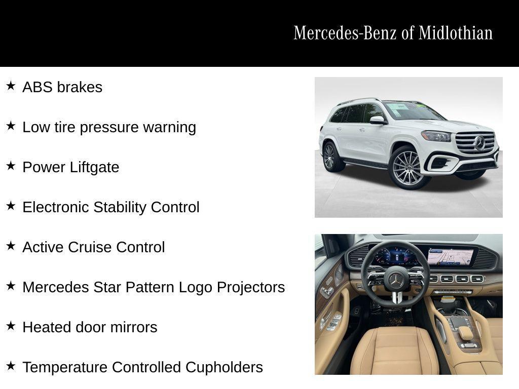 new 2025 Mercedes-Benz GLS 580 car, priced at $119,855