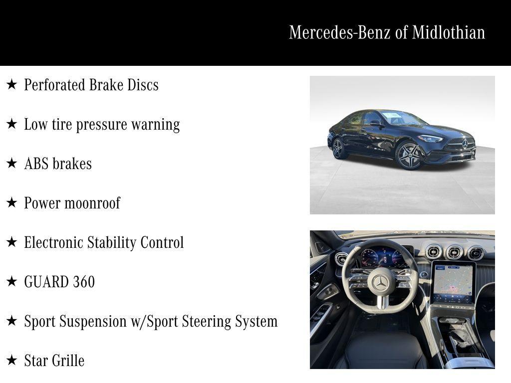 used 2025 Mercedes-Benz C-Class car, priced at $52,500