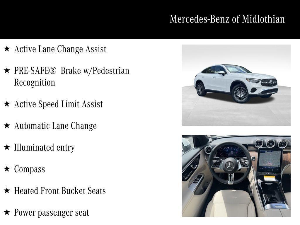 new 2025 Mercedes-Benz GLC 300 car, priced at $63,135
