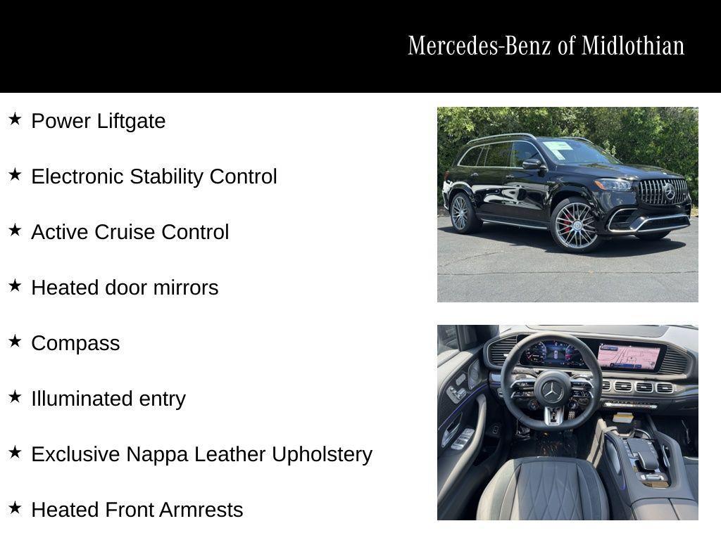 new 2025 Mercedes-Benz AMG GLS 63 car, priced at $159,405