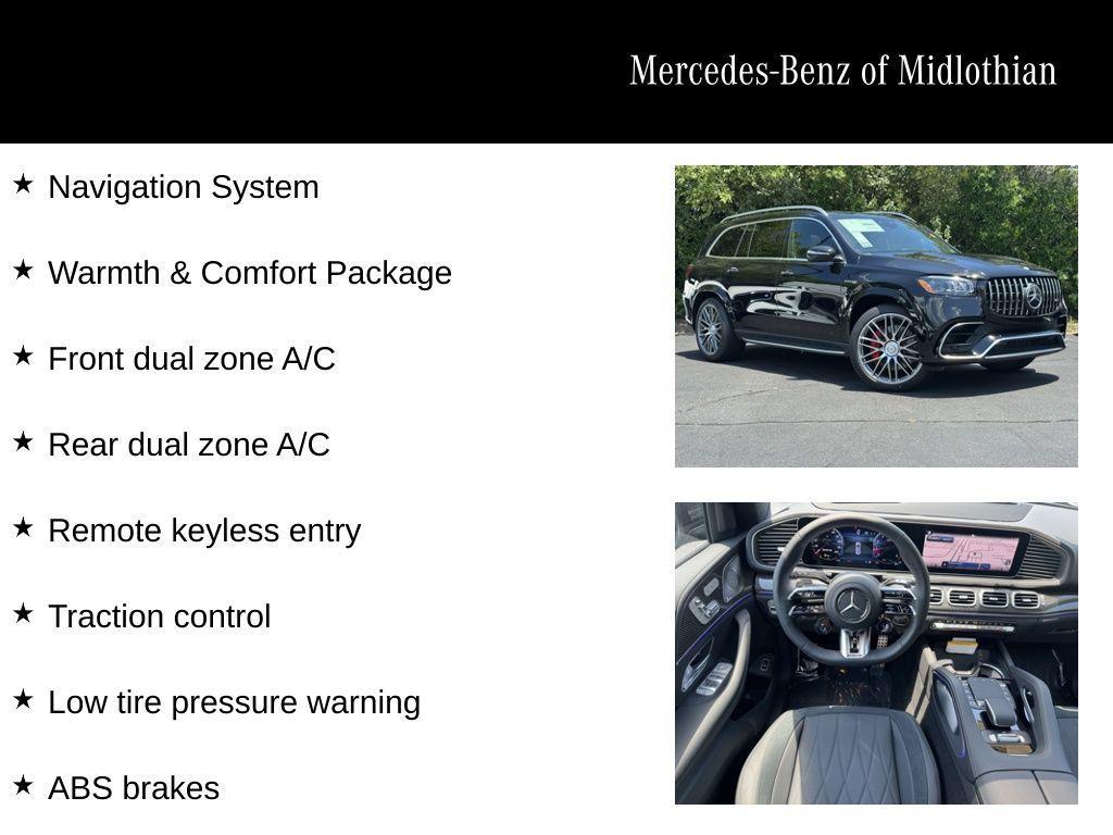 new 2025 Mercedes-Benz AMG GLS 63 car, priced at $159,405