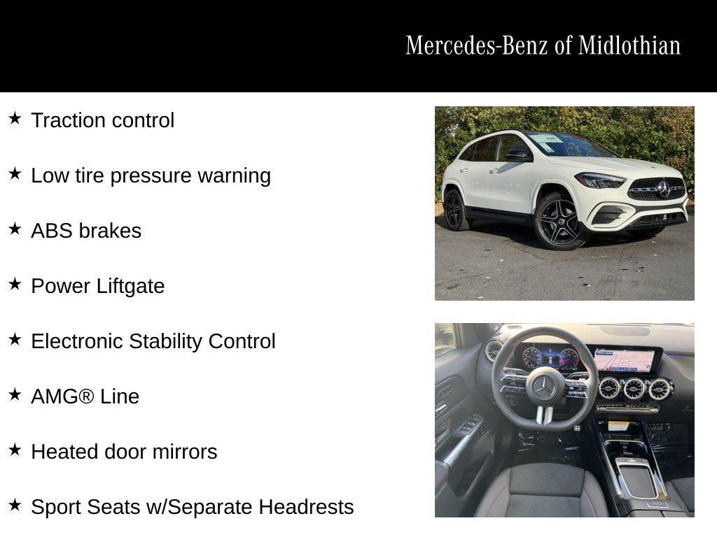 used 2025 Mercedes-Benz GLA 250 car, priced at $53,890