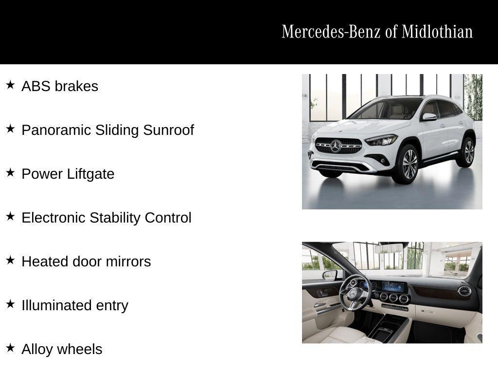 new 2026 Mercedes-Benz GLA 250 car, priced at $49,160
