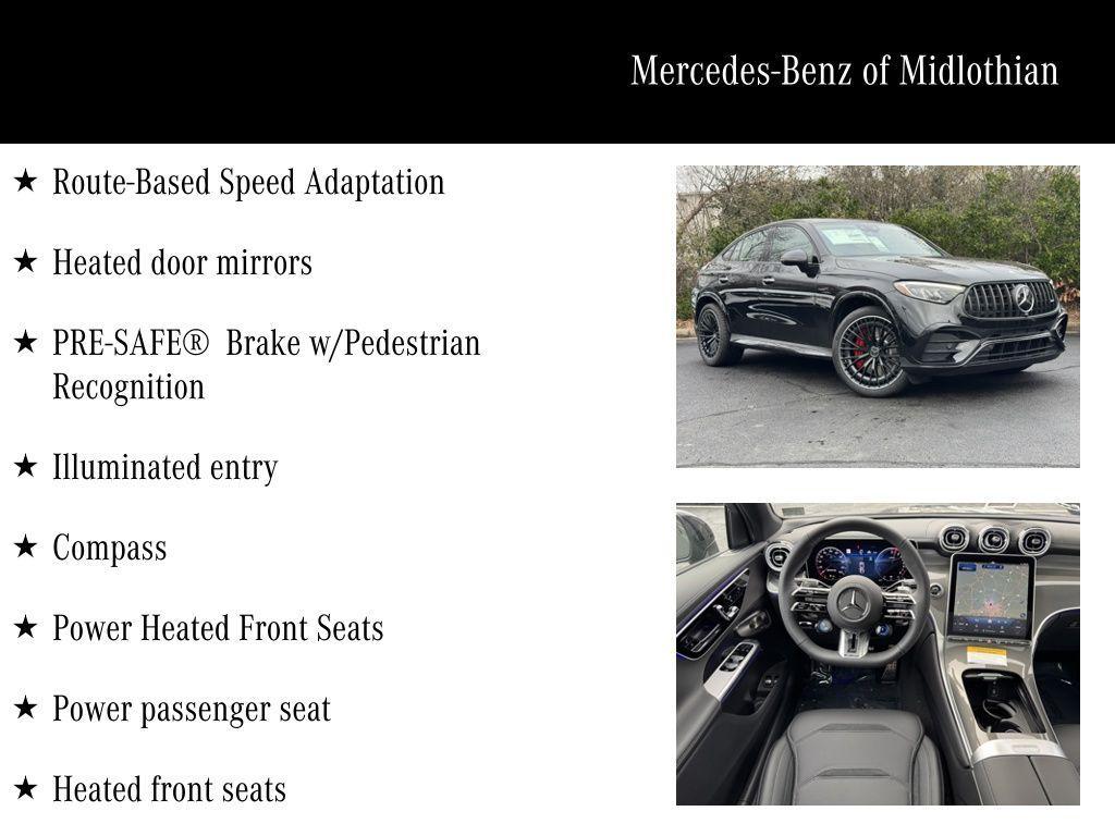 new 2025 Mercedes-Benz AMG GLC 63 car, priced at $100,490