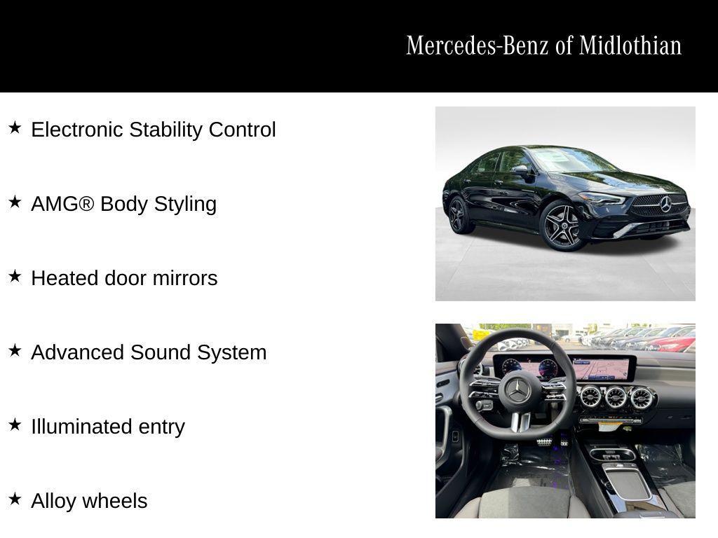 used 2025 Mercedes-Benz CLA 250 car, priced at $49,500