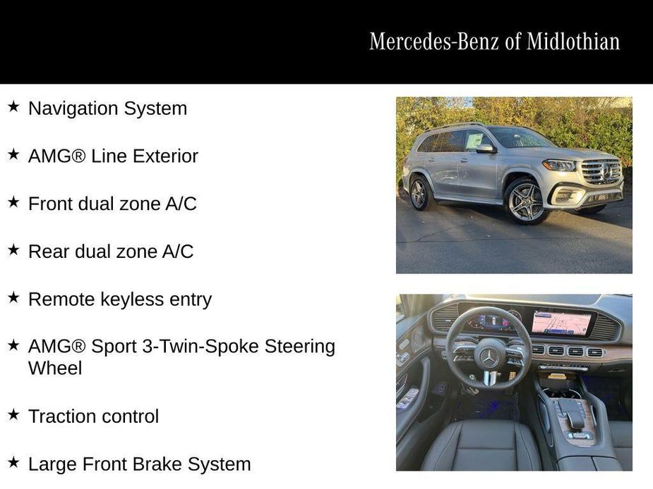 new 2025 Mercedes-Benz GLS 450 car, priced at $95,365