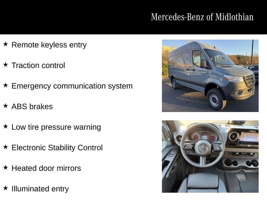 new 2025 Mercedes-Benz Sprinter 2500 car, priced at $70,129