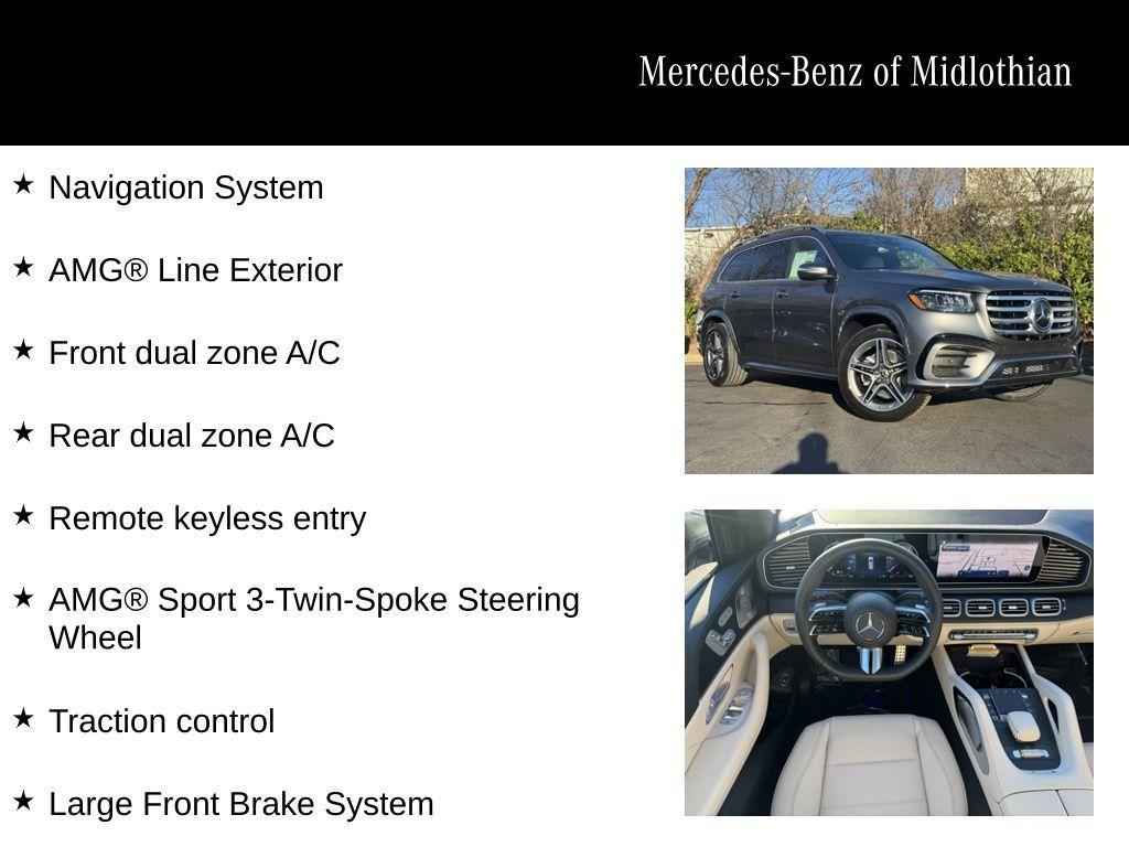 new 2025 Mercedes-Benz GLS 450 car, priced at $96,275
