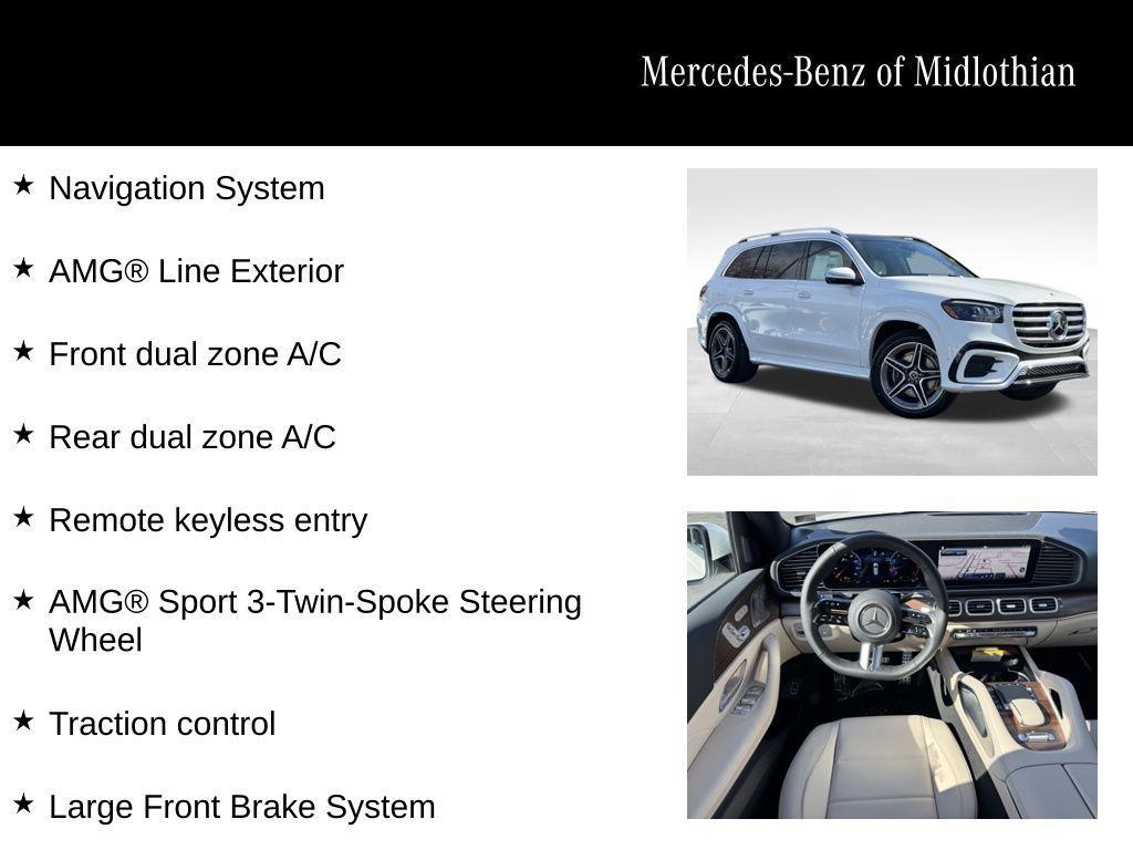 new 2025 Mercedes-Benz GLS 450 car, priced at $96,275