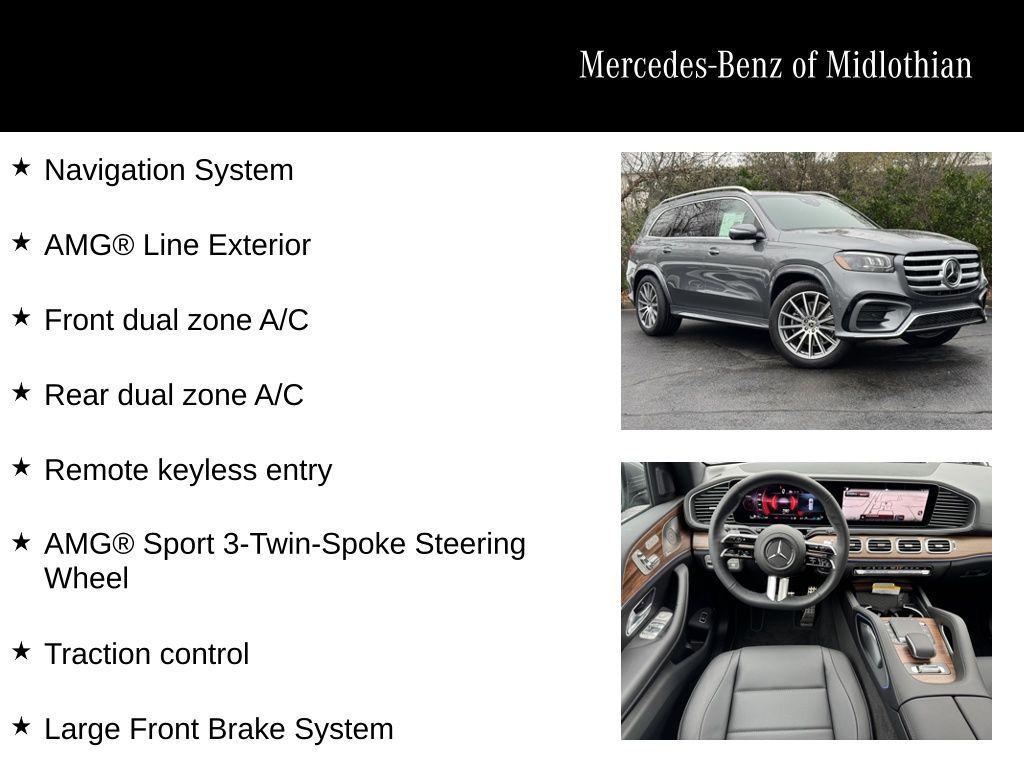 new 2025 Mercedes-Benz GLS 450 car, priced at $96,495