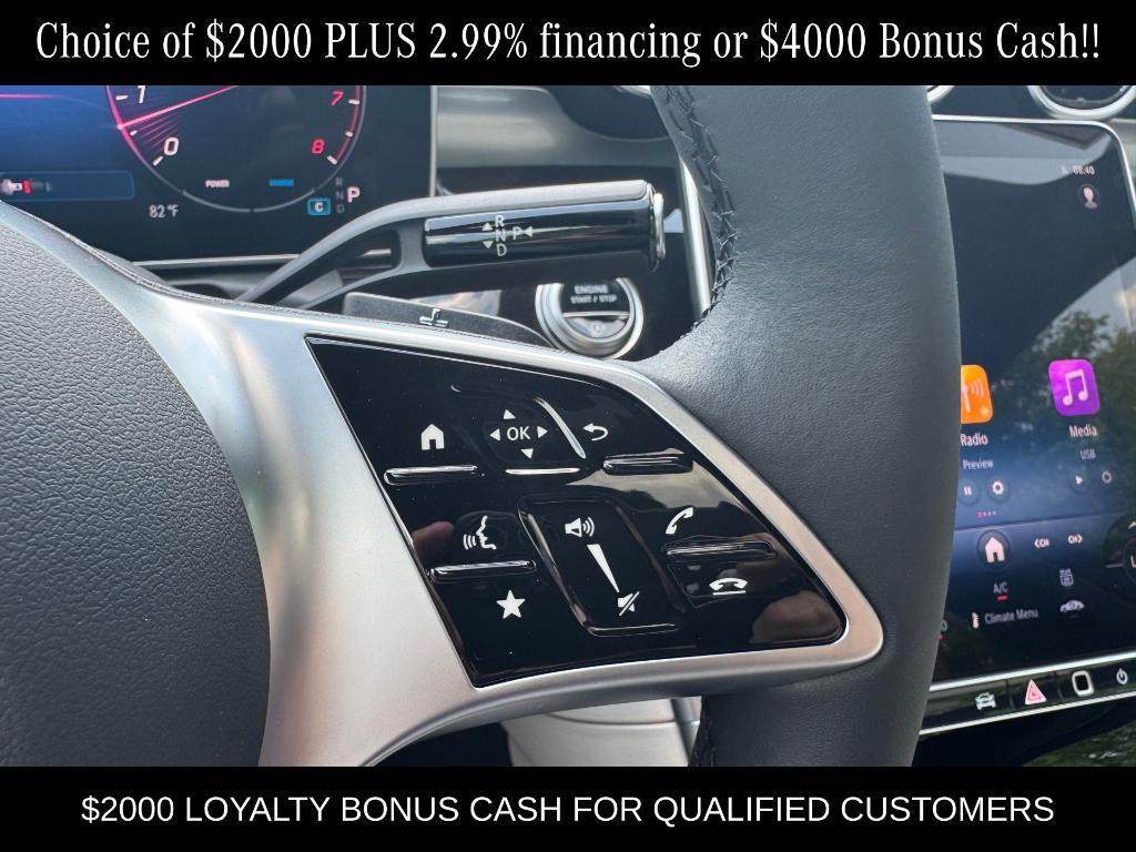 new 2025 Mercedes-Benz C-Class car, priced at $52,885