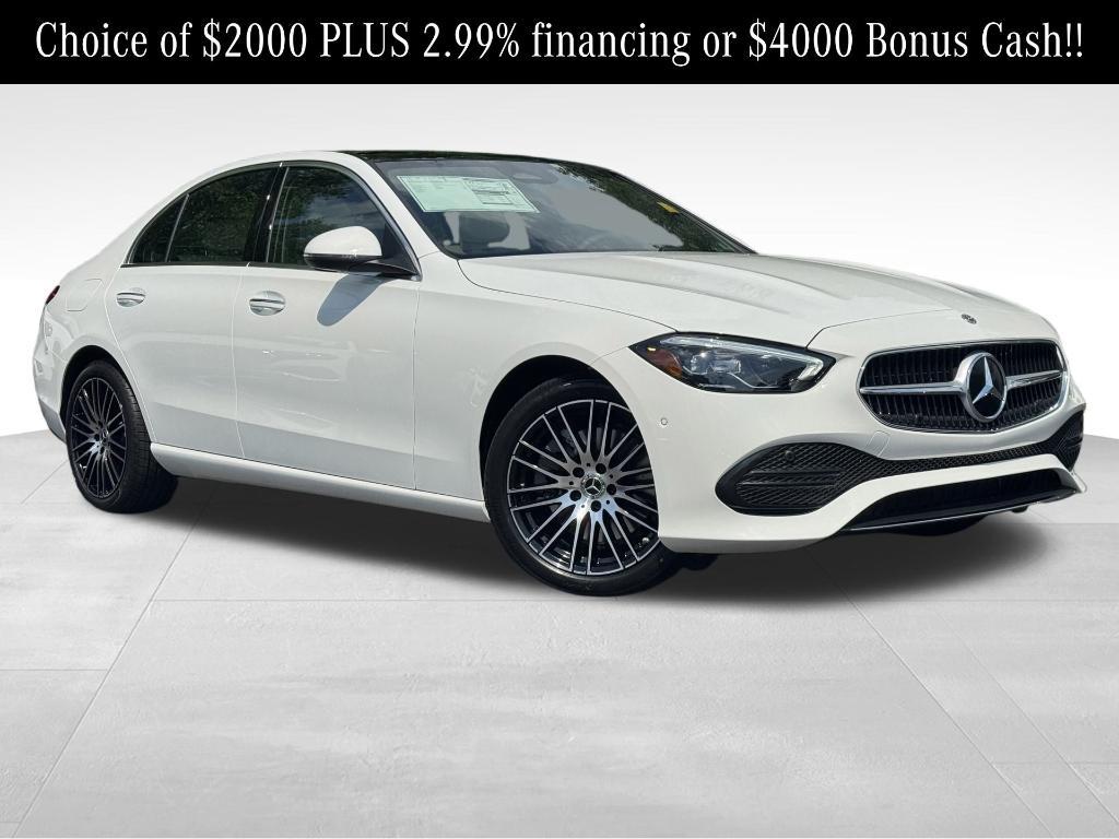 new 2025 Mercedes-Benz C-Class car, priced at $52,885