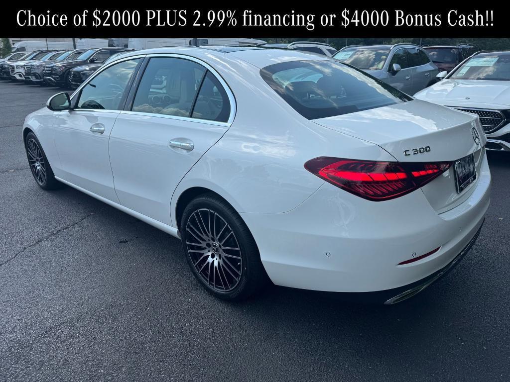 new 2025 Mercedes-Benz C-Class car, priced at $52,885