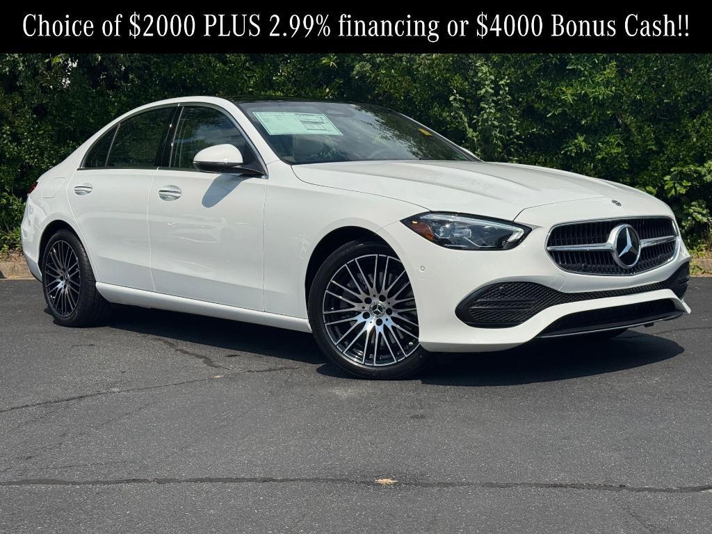 new 2025 Mercedes-Benz C-Class car, priced at $52,885