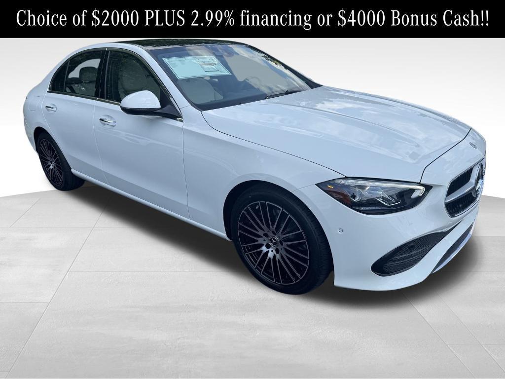 new 2025 Mercedes-Benz C-Class car, priced at $52,885
