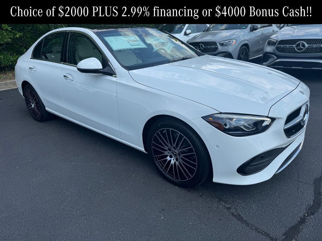 new 2025 Mercedes-Benz C-Class car, priced at $52,885