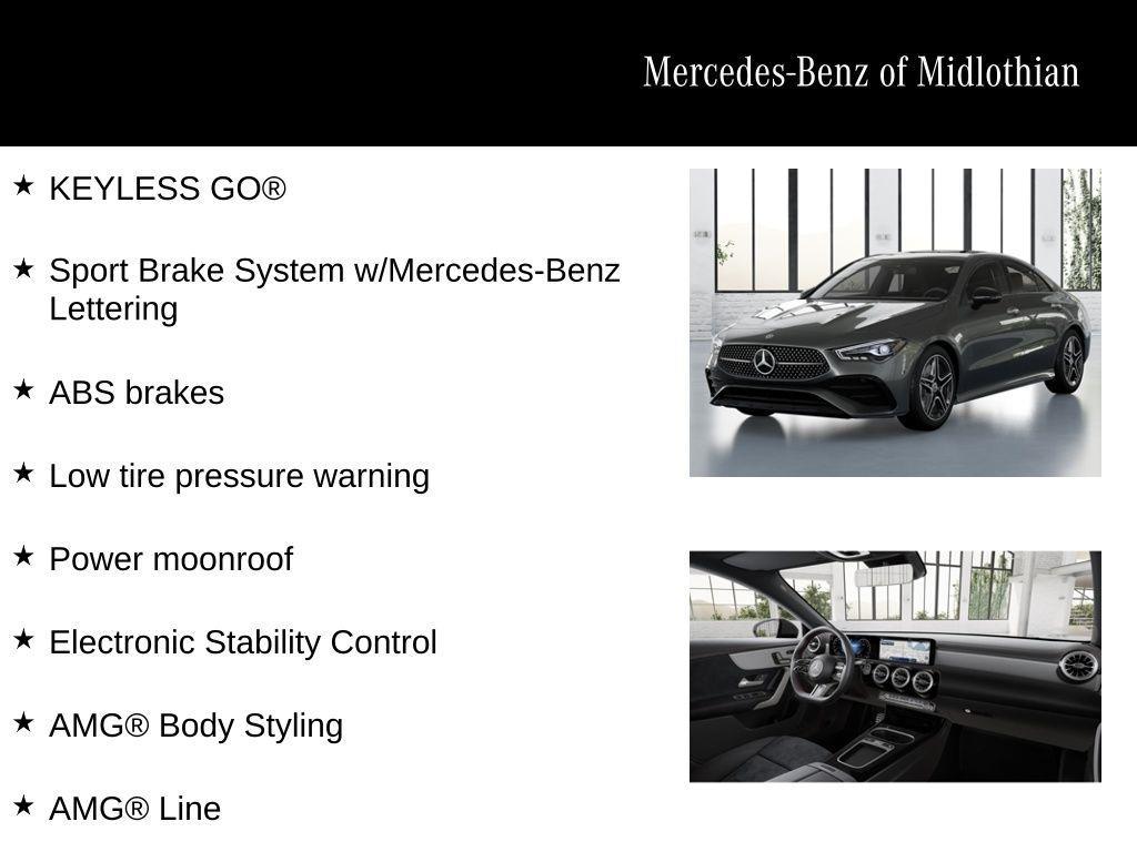 new 2026 Mercedes-Benz CLA 250 car, priced at $52,805